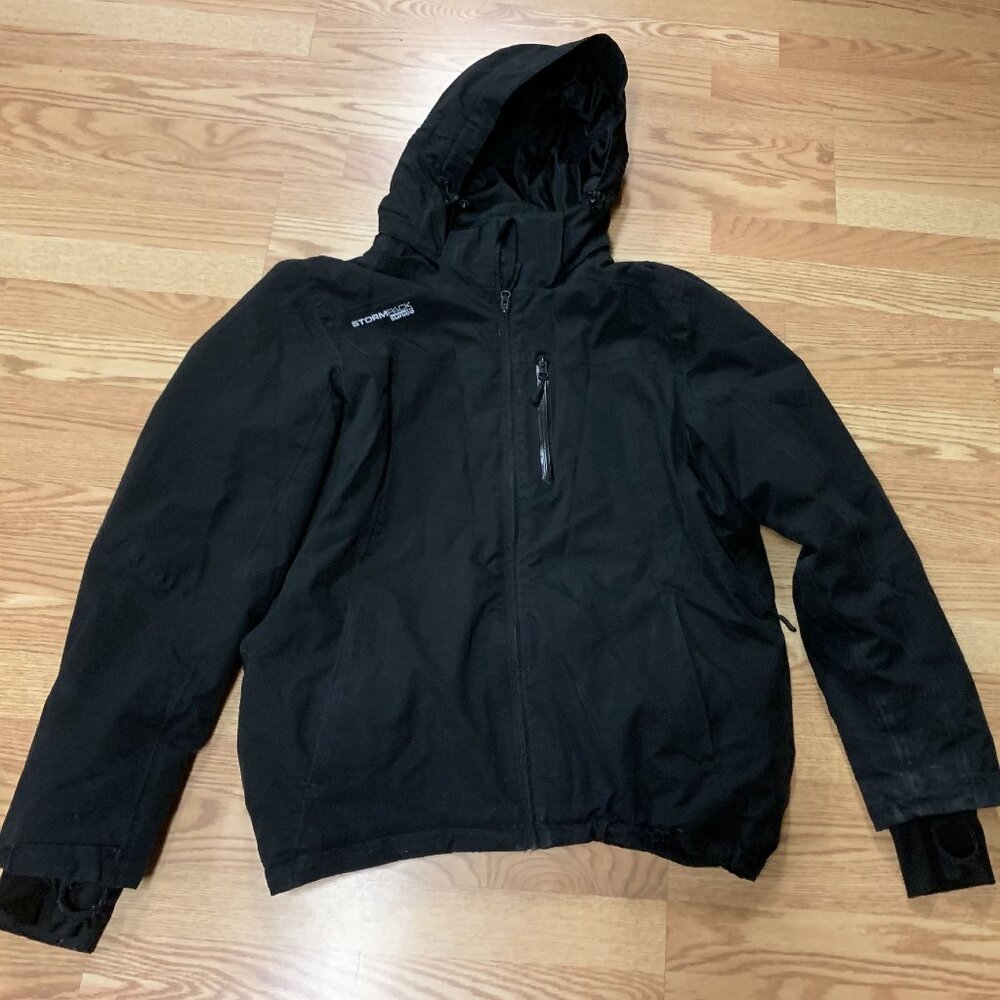 Stormpack Winter Coat Black Youth Size XL 16/18